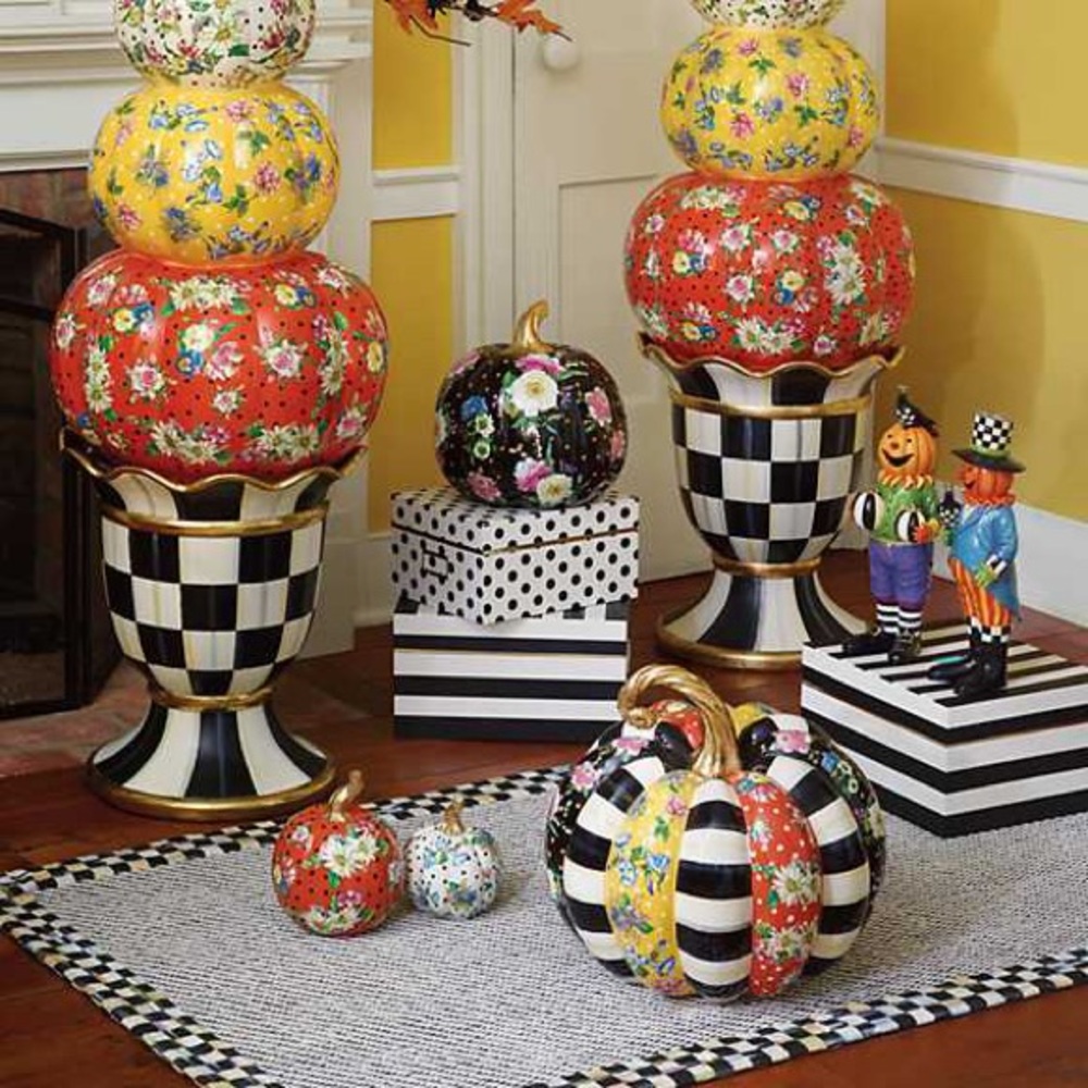 Mackenzie-Childs Flower Market Pumpkin Small - Picture 5 of 10